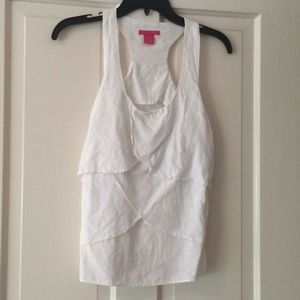 Sunny Leigh White Linen Tank Size PP